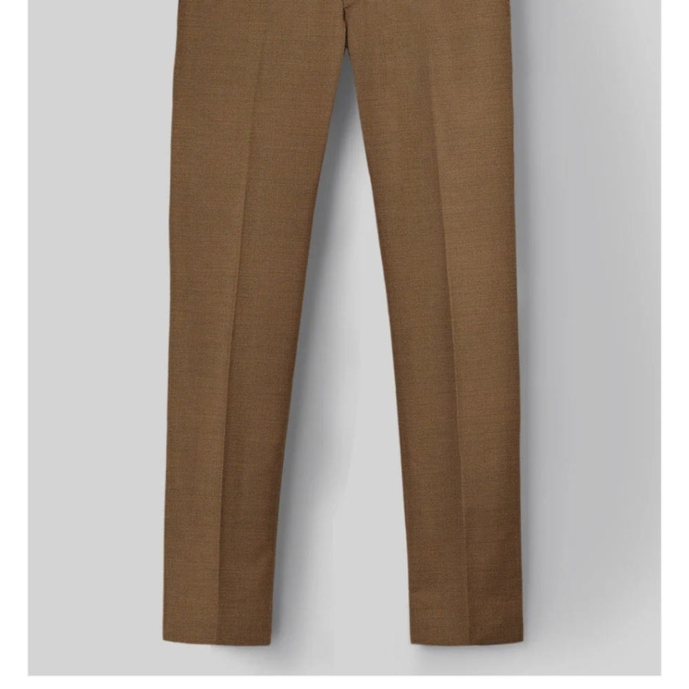 StudioSuits Napolean Rust Wool Pants - Picture 4 of 5